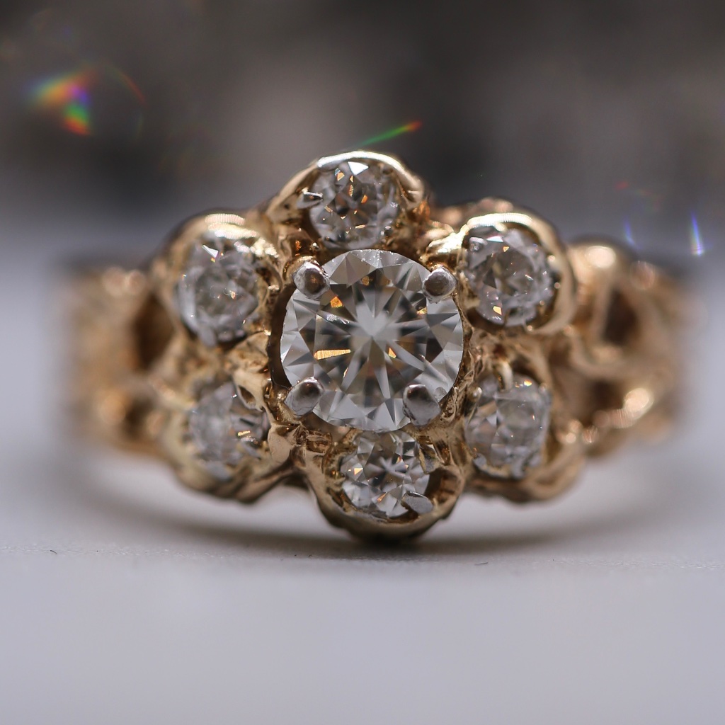 110 Carat Antique Diamond Ring